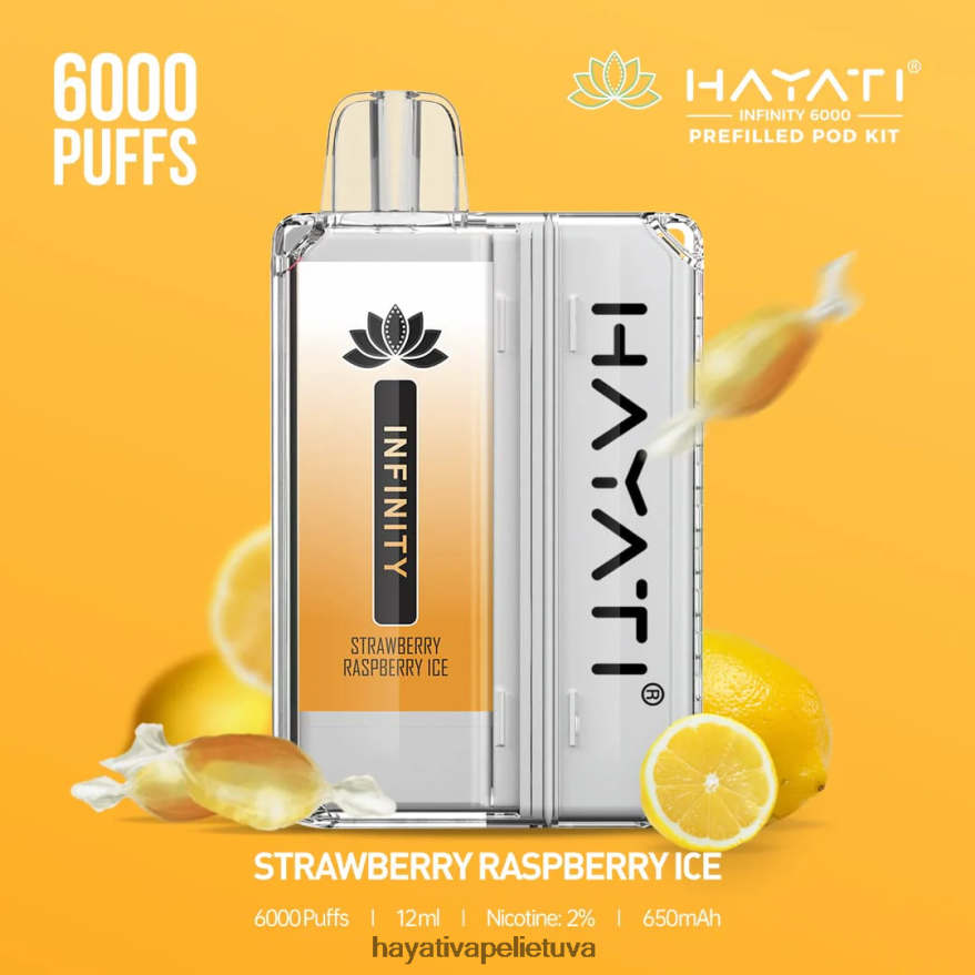 Hayati Infinity 6000 ankšties rinkinių braškių aviečių ledukai Hayati lietuva FFBB0Z161