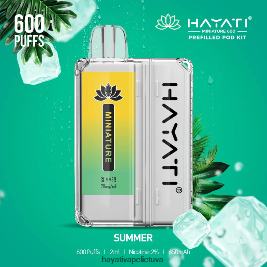 Hayati Miniature 600 ankšties rinkinių vasara Hayati vape flavours FFBB0Z48