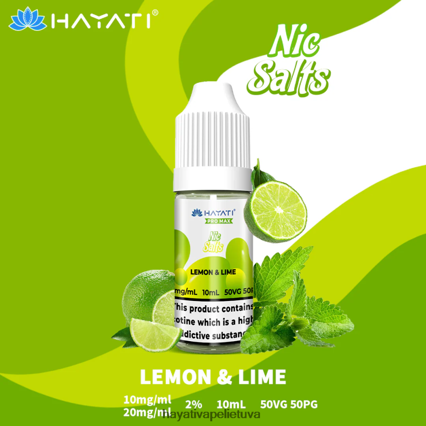 Hayati Pro Max nikinės druskos citrina ir laimas Hayati lietuva FFBB0Z241