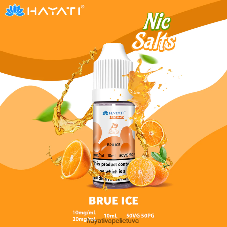 Hayati Pro Max nikinės druskos juodas ledas Hayati vape flavours FFBB0Z248