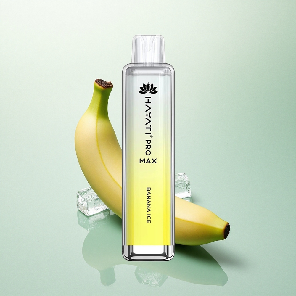 Hayati Pro Max 4000 Puffs Banano Ledas su 5% Nikotino ir 1400mAh