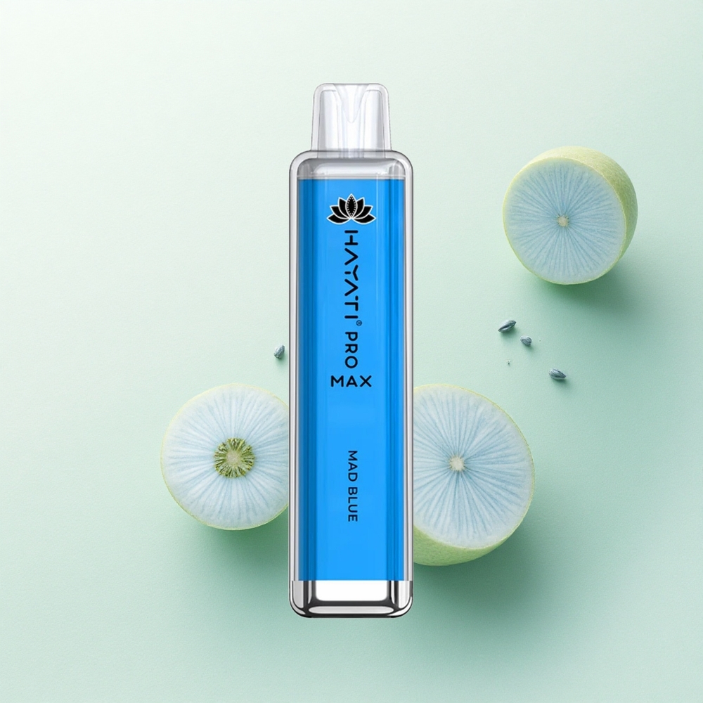 Hayati Pro Max 4000 Puffs Beveidis Mėlynasis su 1400mAh ir 5% nikotino