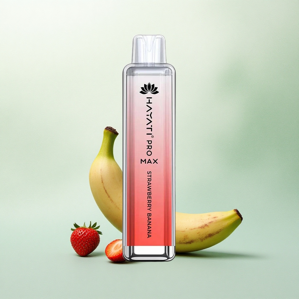 Hayati Pro Max 4000 Puffs Braškinis Bananas su 5% Nikotino ir 1400mAh