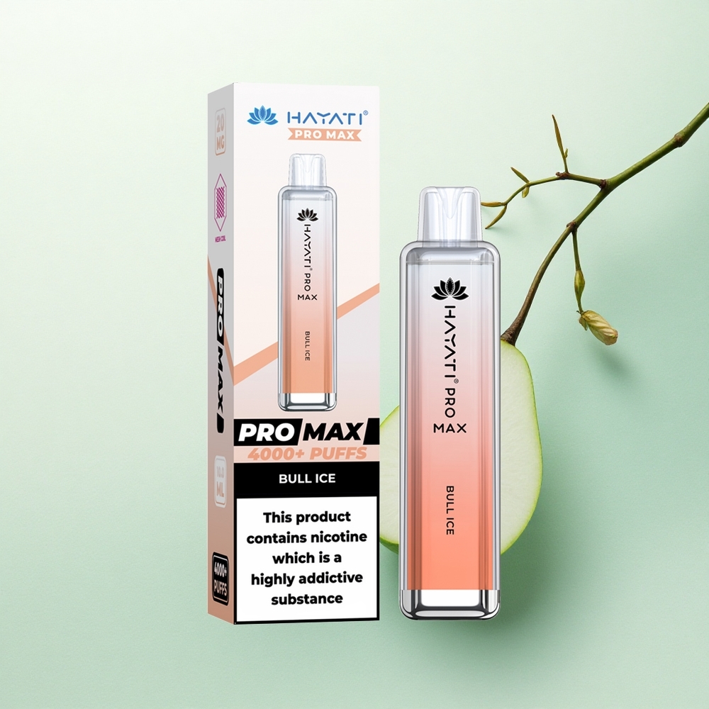 Hayati Pro Max 4000 Puffs Bulldžio Ledas 5% Nikotino 1400mAh