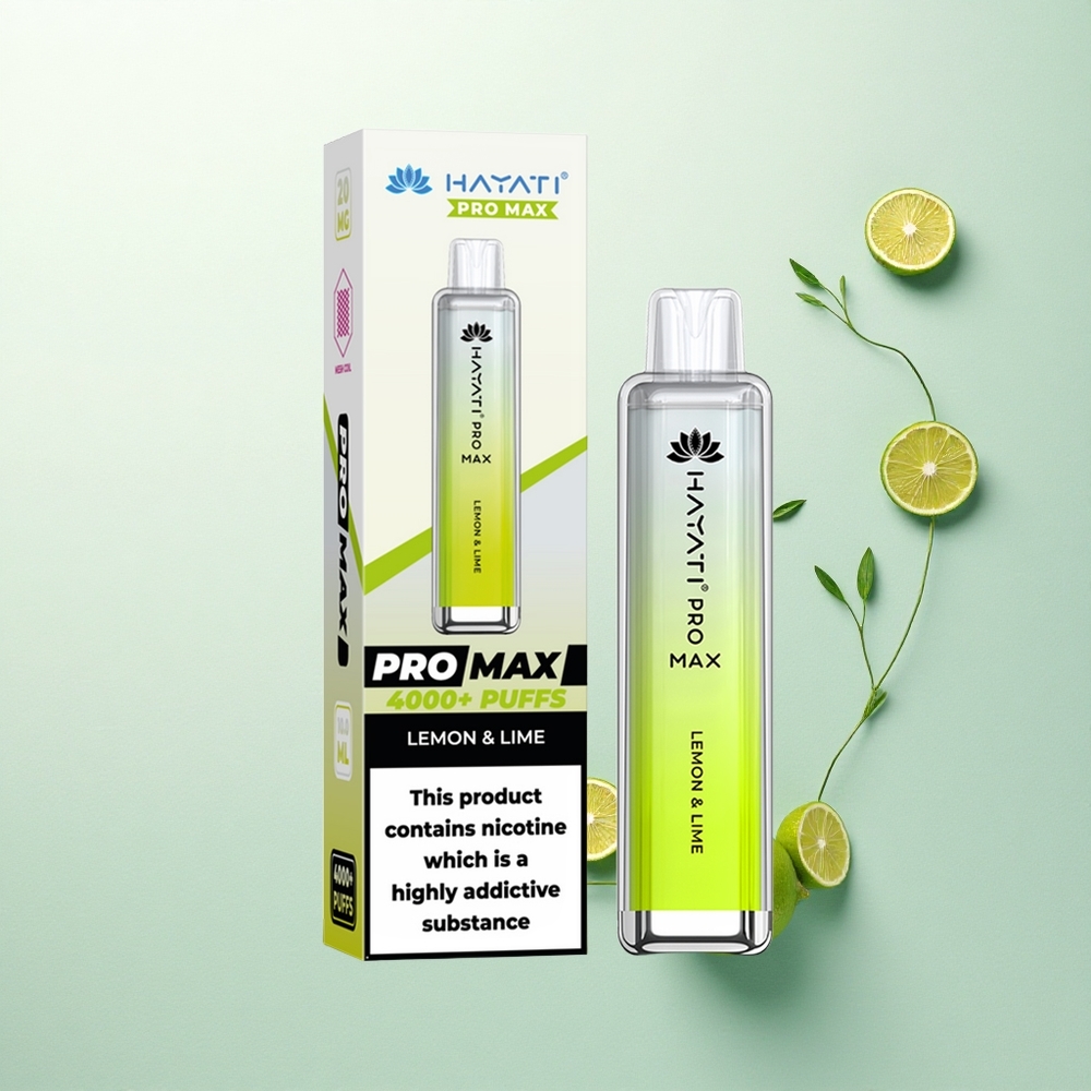 Hayati Pro Max 4000 Puffs Citrinų & Laimų 5% Nikotino 1400mAh