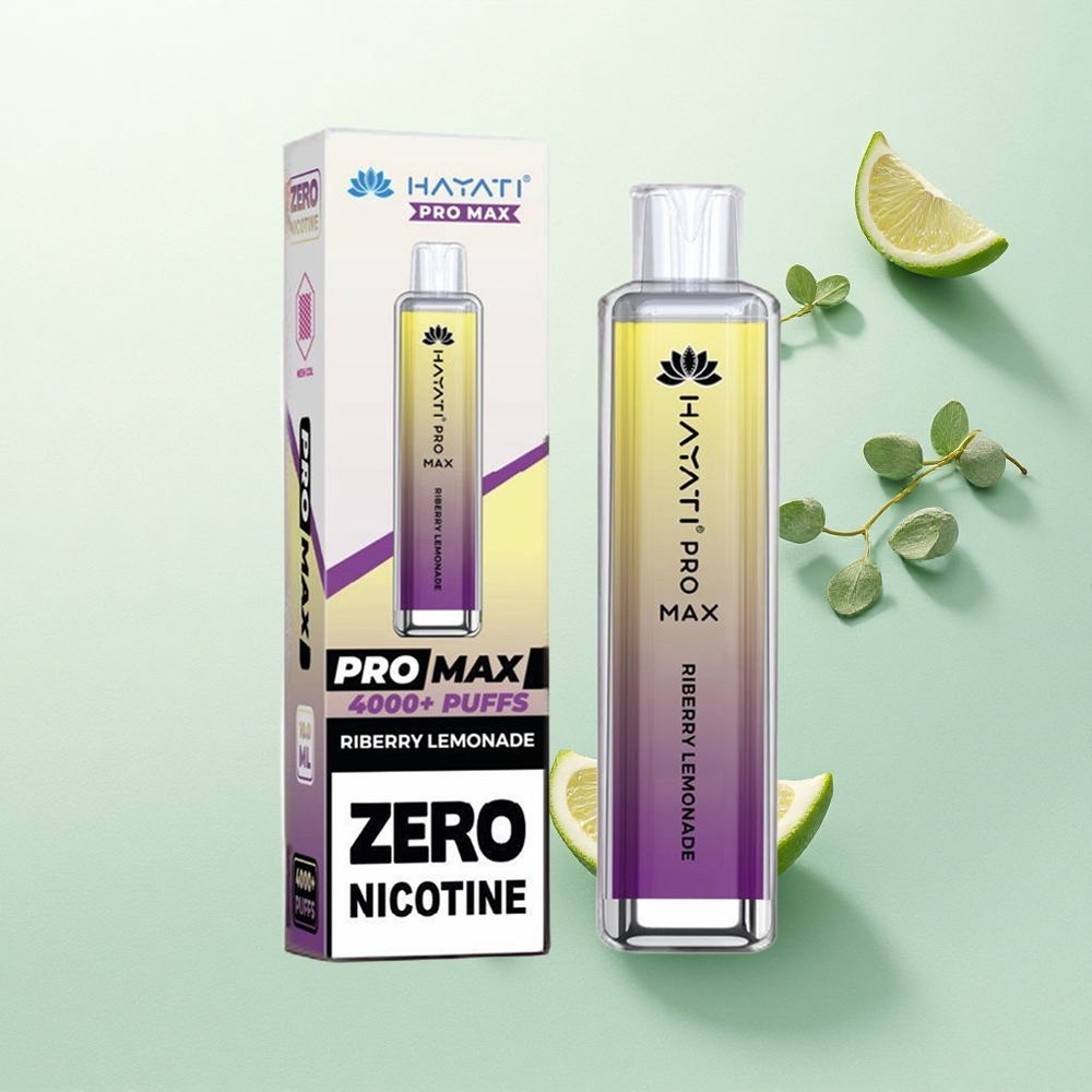 Hayati Pro Max 4000 Puffs Citrininė Riberrio Limonada su 2ml bakeliu ir 1400mAh baterija