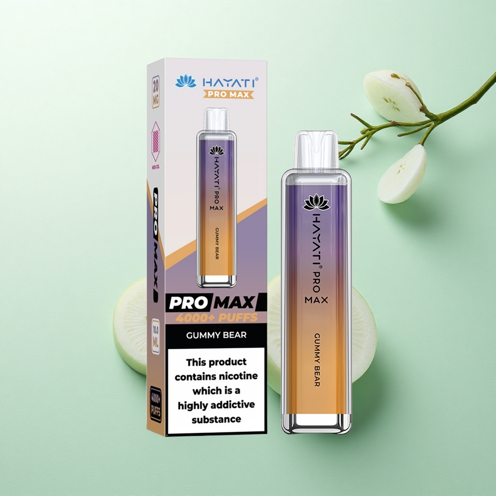 Hayati Pro Max 4000 Puffs Guminukas su 5% nikotino ir 1400mAh baterija