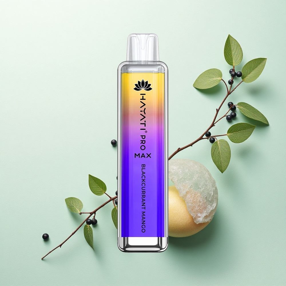 Hayati Pro Max 4000 Puffs Juodųjų serbentų mango su 5% nikotino ir 1400mAh