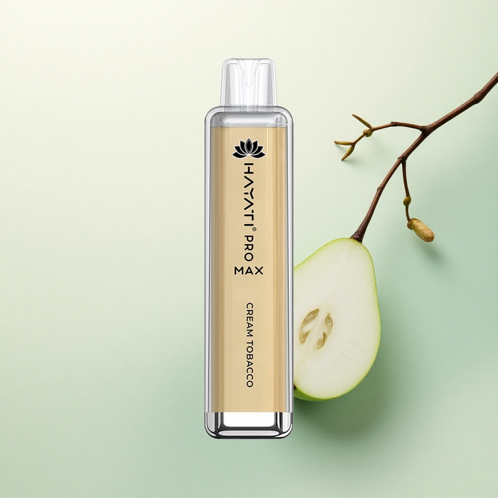 Hayati Pro Max 4000 Puffs Kremo Tabako Vienkartinės Elektroninės Cigaretės su 5% Nikotino ir 1400mAh Baterija
