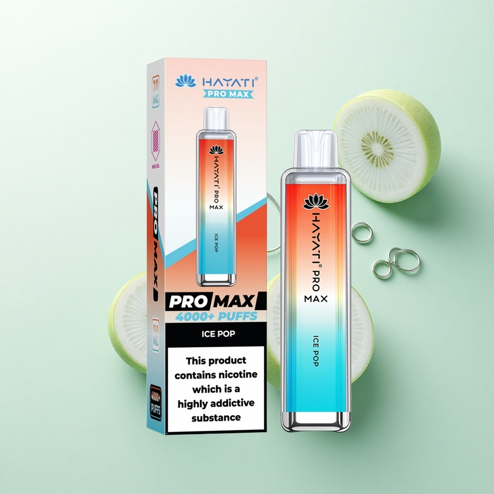 Hayati Pro Max 4000 Puffs Ledo Stikainė su 5% Nikotino ir 1400mAh