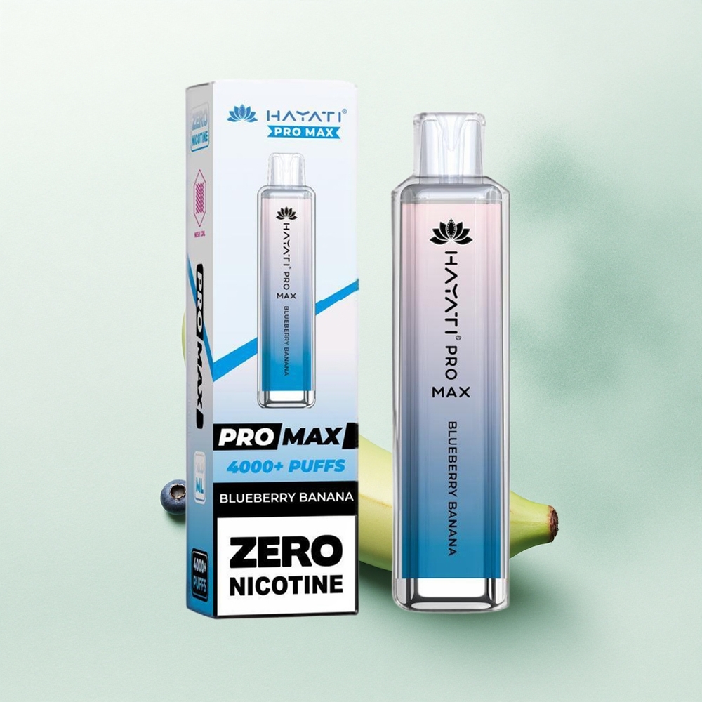Hayati Pro Max 4000 Puffs Mėlynųjų bananų su 5% nikotino ir 1400mAh