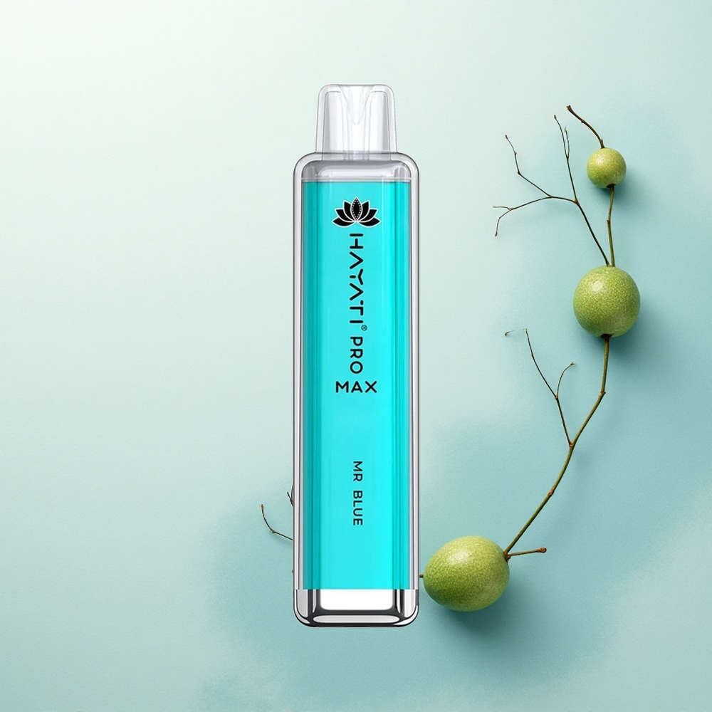 Hayati Pro Max 4000 Puffs Mėlynasis Dūminis su 5% nikotino ir 1400mAh