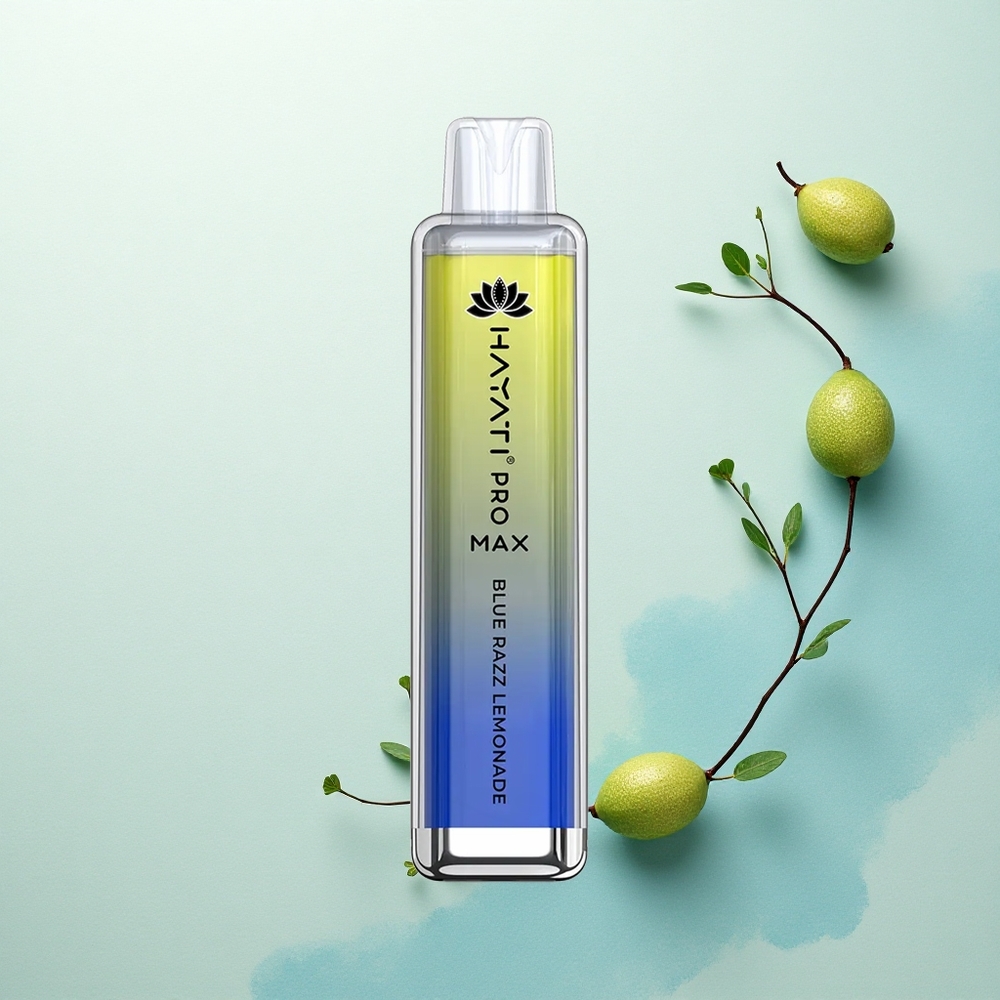 Hayati Pro Max 4000 Puffs Mėlynoji aviete citrinų gėrimas su 5% nikotino ir 1400mAh