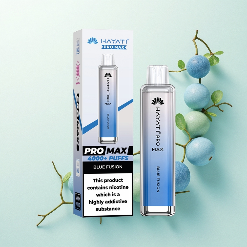 Hayati Pro Max 4000 Puffs Mėlynojo Sinergijos Dvigubas 1.1 Omų Tinklas 1400mAh