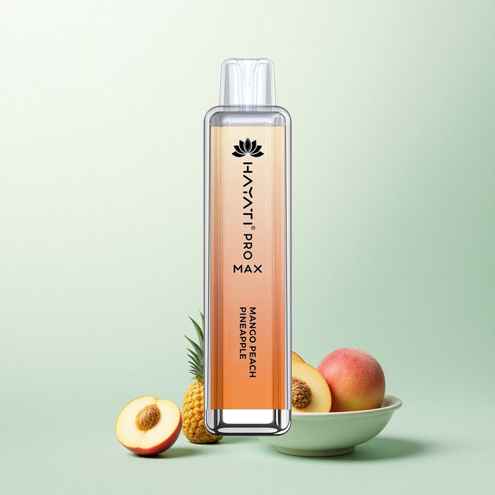 Hayati Pro Max 4000 Puffs Mango Persikas Ananasas su 5% nikotino ir 1400mAh