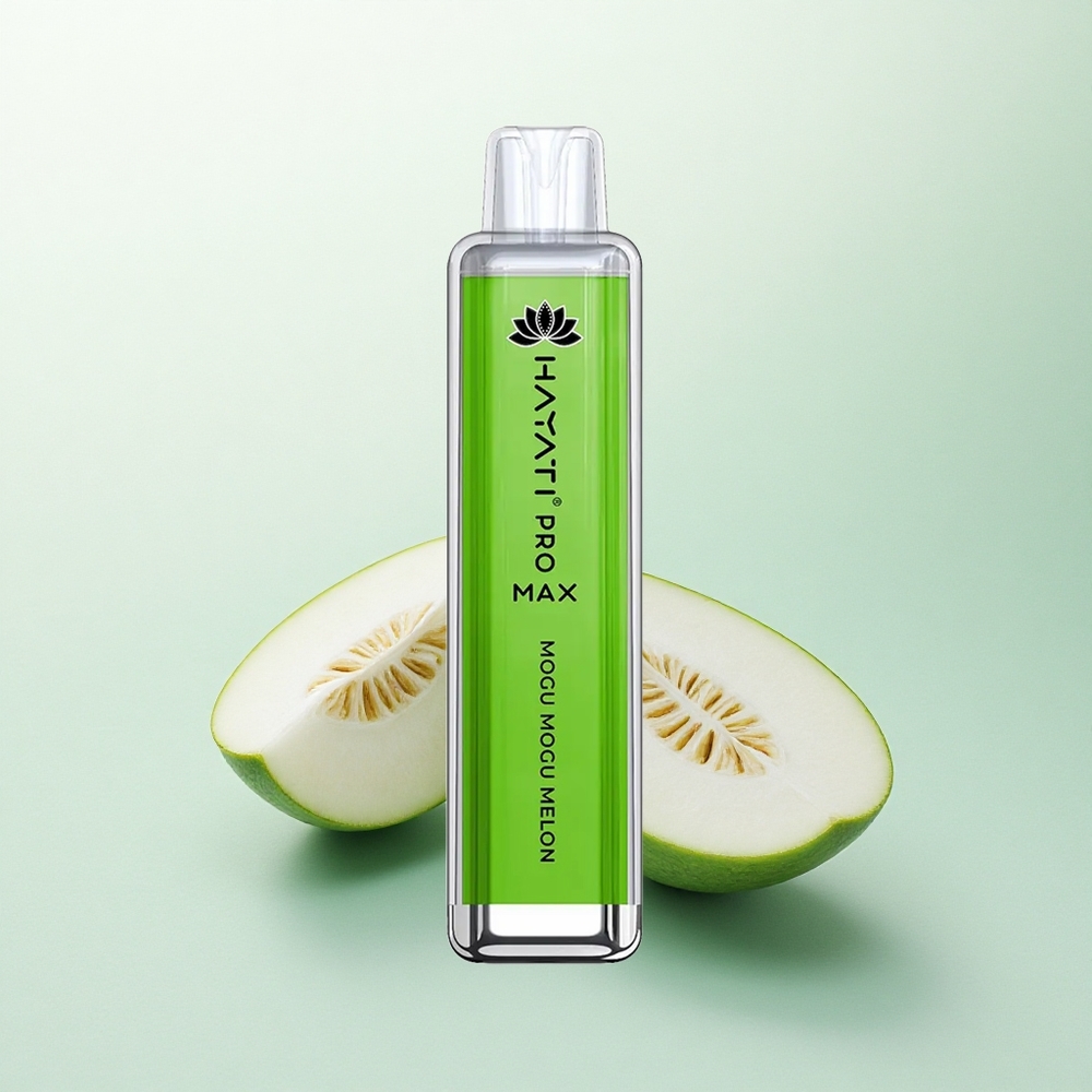 Hayati Pro Max 4000 Puffs Melionas Mogu Mogu 1400mAh Dviguba 1.1 Omų Tinklelinė Ritė