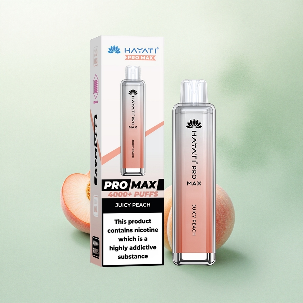 Hayati Pro Max 4000 Puffs Sultingas Persikas su 5% nikotino ir 1400mAh