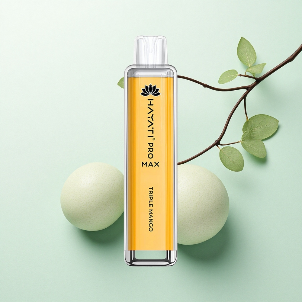 Hayati Pro Max 4000 Puffs Trigubas Mango su 5% nikotino ir 1400mAh