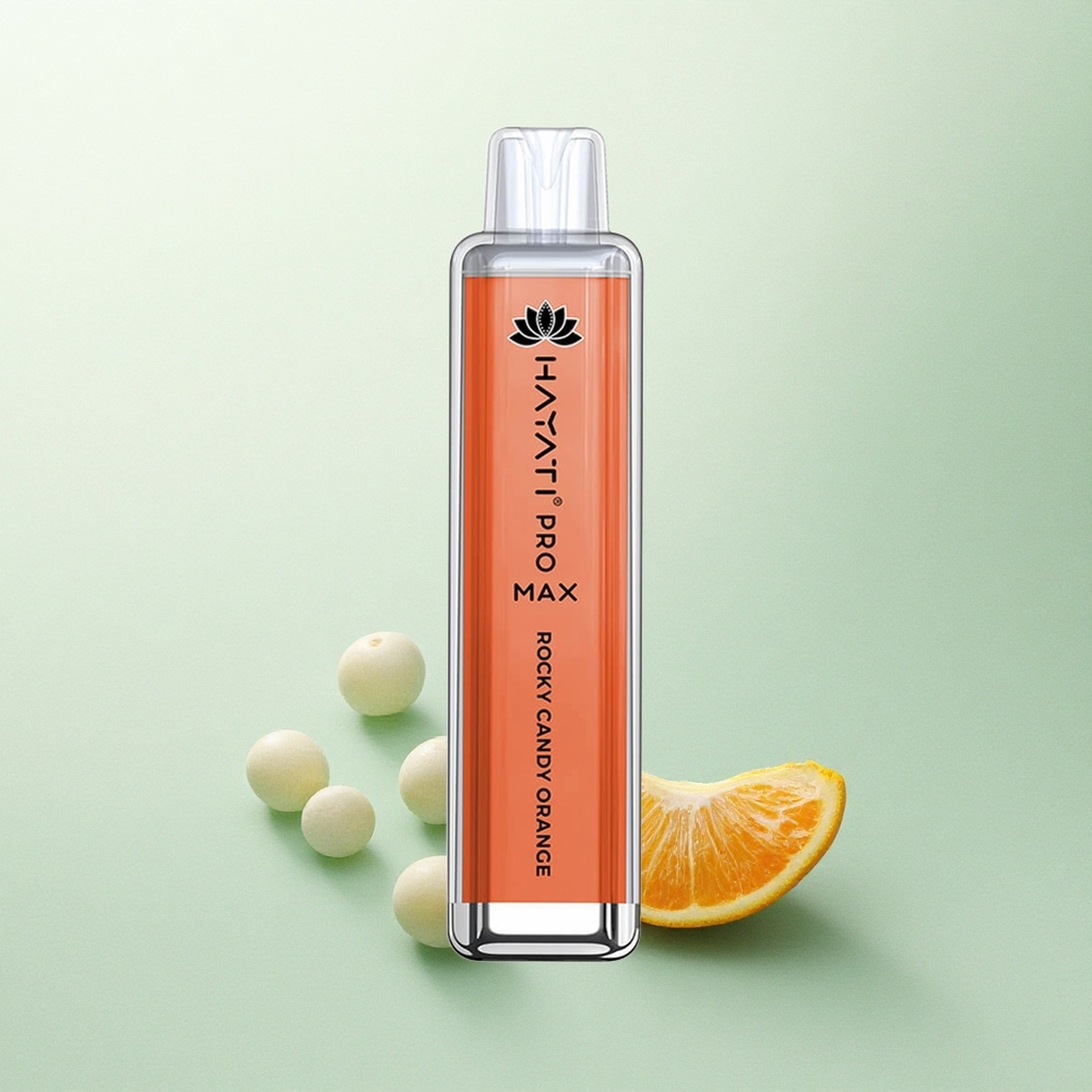 Hayati Pro Max 4000 Puffs Uolų Sausainiai Apelsinas su 5% Nikotino ir 1400mAh