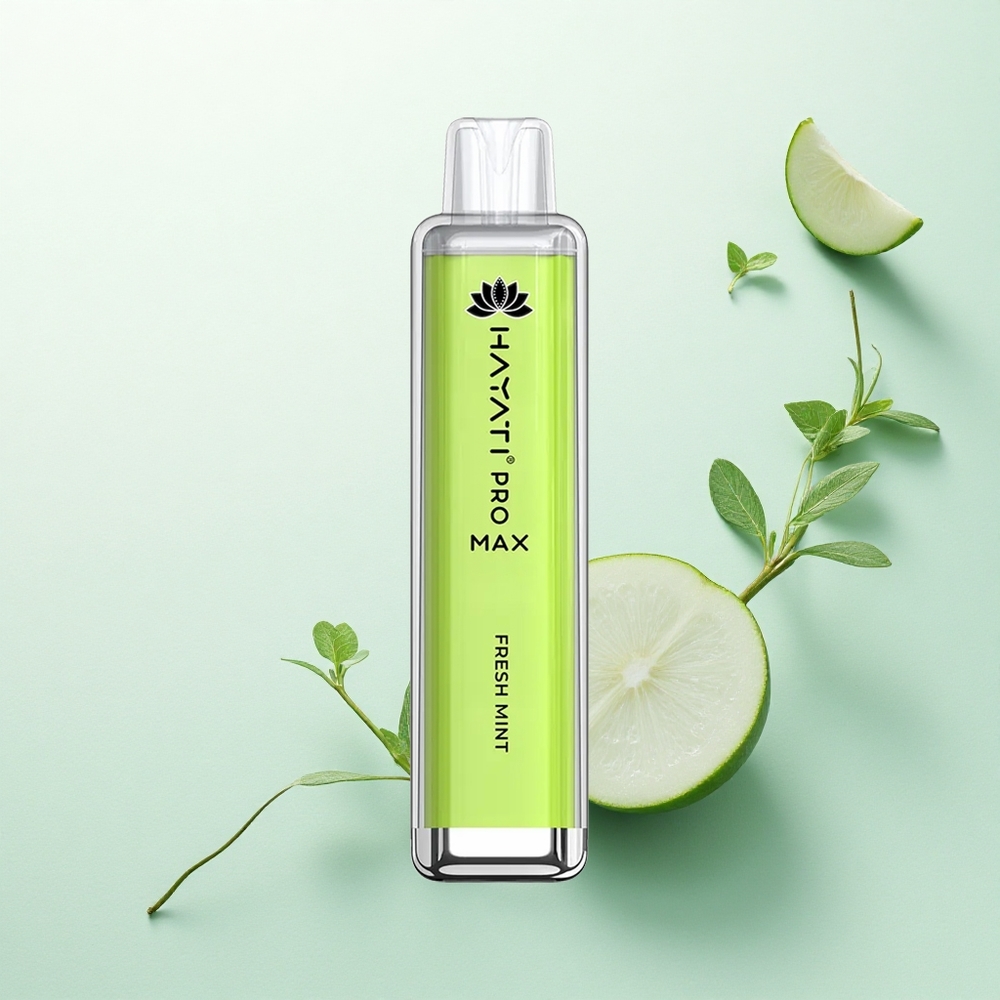 Hayati Pro Max 4000 Puffs Šviežios Mėtos Dviguba 1.1 Ohm Tinklelinė Ritė ir 1400mAh