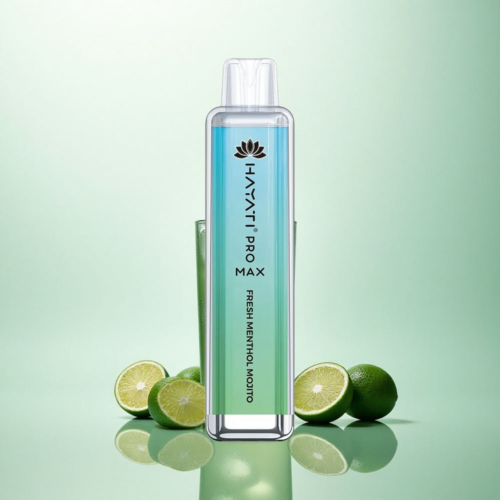 Hayati Pro Max 4000 Puffs Šviežus Mėtų Mojitas su 5% Nikotino ir 1400mAh