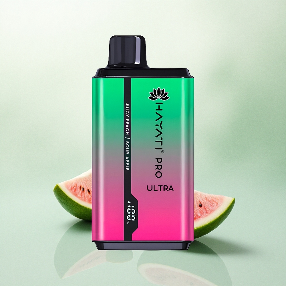 Hayati Pro Ultra 15000 Puffs Arbūzas Kiwi Pasiflora su 850mAh ir 2% nikotino
