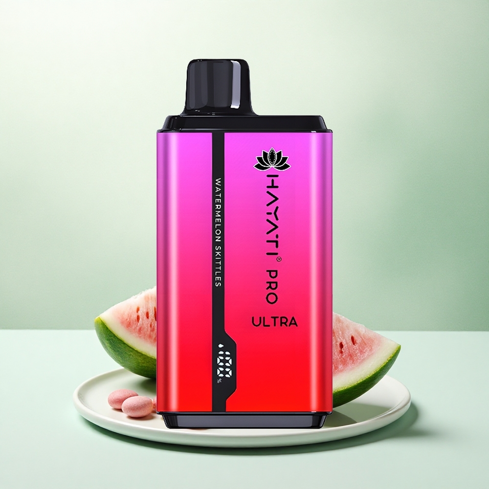 Hayati Pro Ultra 15000 Puffs Arbūziniai Skittles su 850mAh ir 2% nikotino