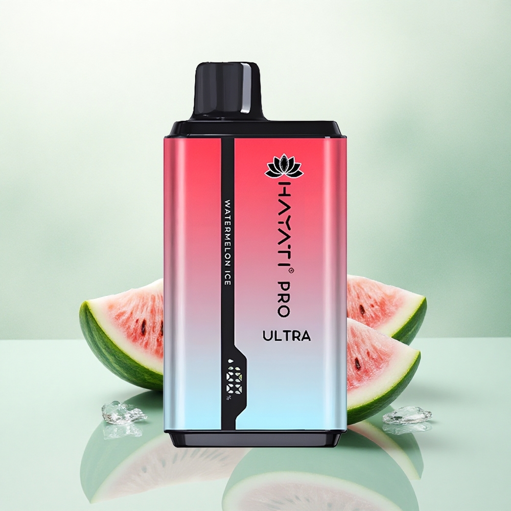 Hayati Pro Ultra 15000 Puffs Arbūzo Ledas su 850mAh ir 2% nikotino