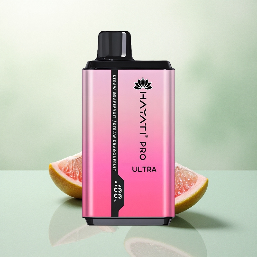 Hayati Pro Ultra 15000 Puffs Braškių Greipfrutų Braškių Pitaja su 850mAh ir 2% nikotino