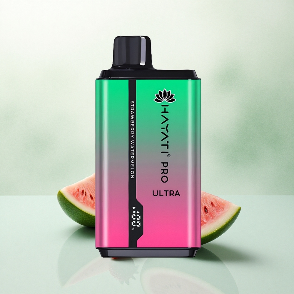 Hayati Pro Ultra 15000 Puffs Braškvinis Arbūzas su 850mAh ir 2% nikotino