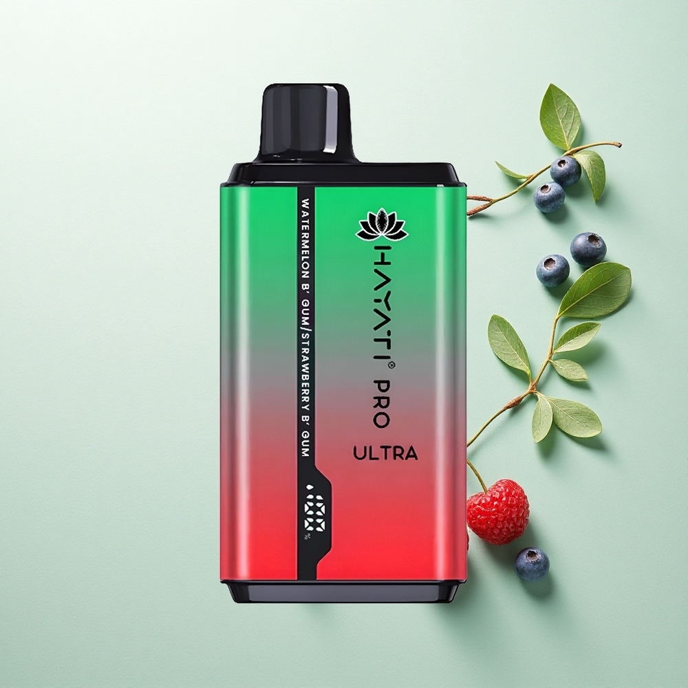 Hayati Pro Ultra 15000 Puffs Mėlynė Avietė Vyšnia Citrina su 850mAh ir 2% nikotino