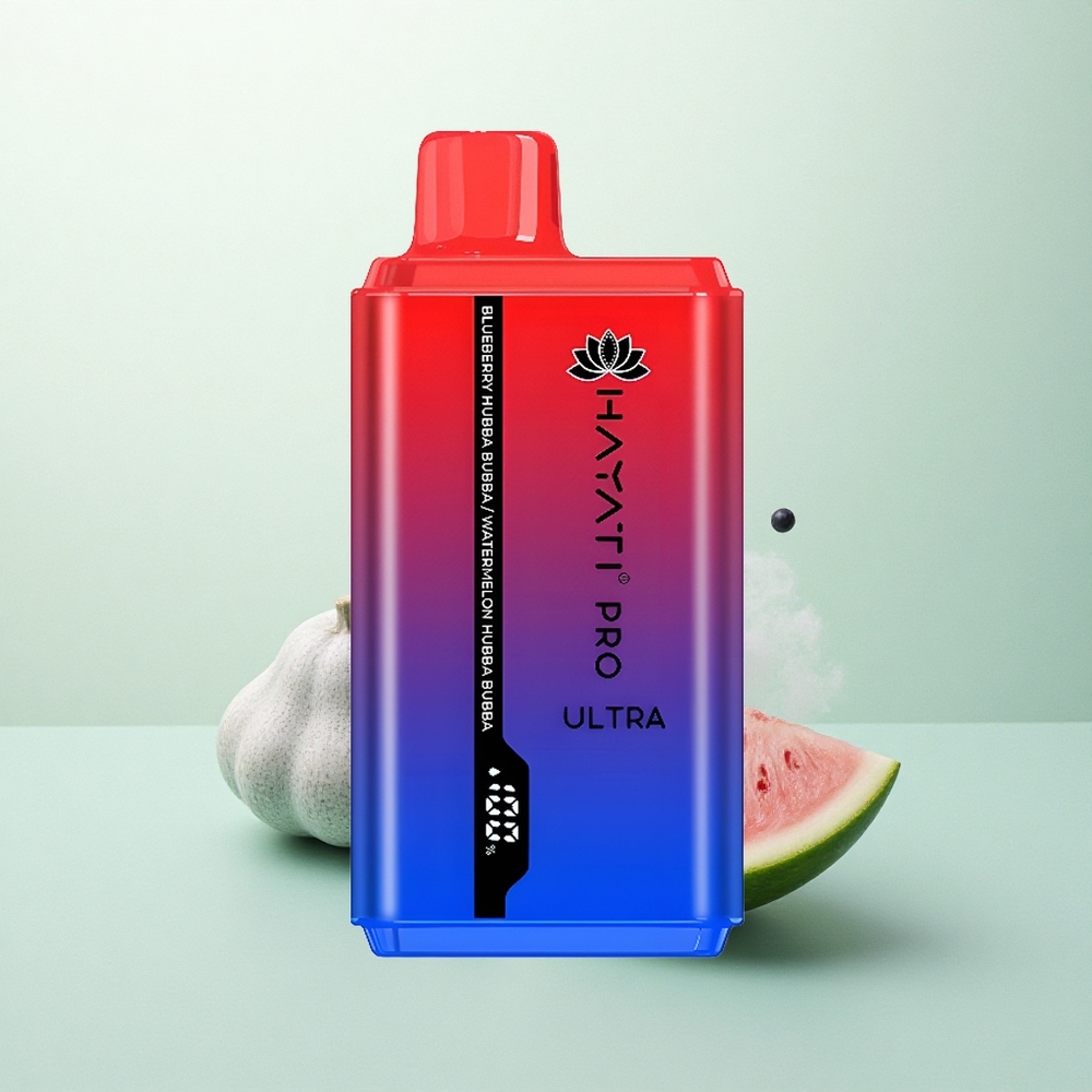 Hayati Pro Ultra 15000 Puffs Mėlynųjų Arbūzų Dvyniai su 850mAh ir 2% Nikotino