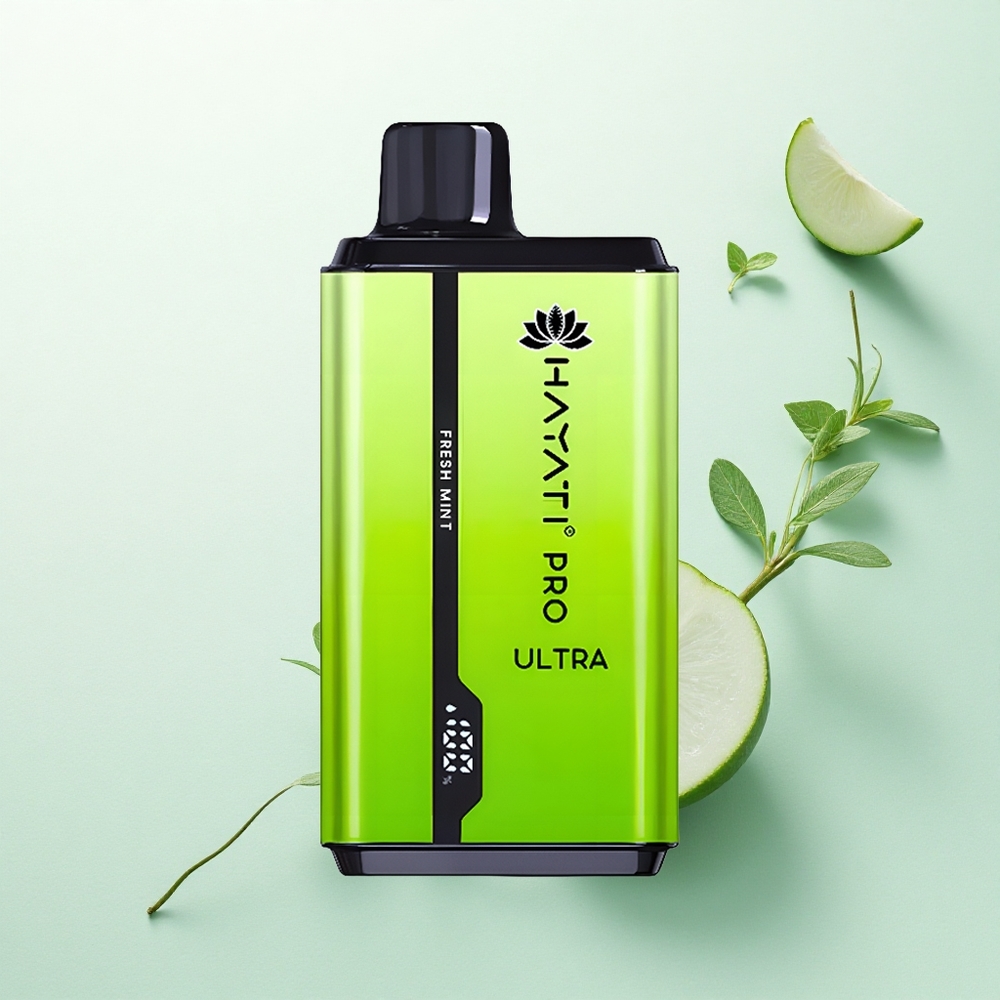Hayati Pro Ultra 15000 Puffs Šviežios Mėtos 850mAh 24ml