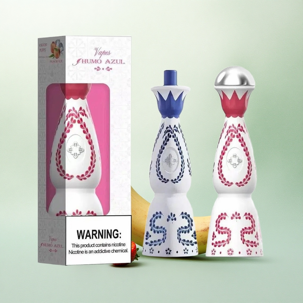 Humo Azul 15000 Puffs Braškinis Bananinis 5% nikotino 500mAh