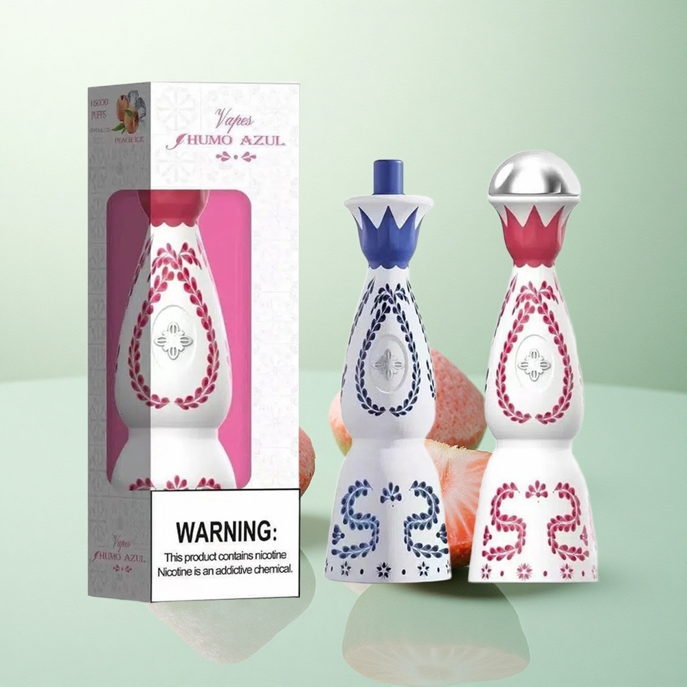 Humo Azul 15000 Puffs Braškinis Burbulų Gumas su 5% Nikotino ir 500mAh