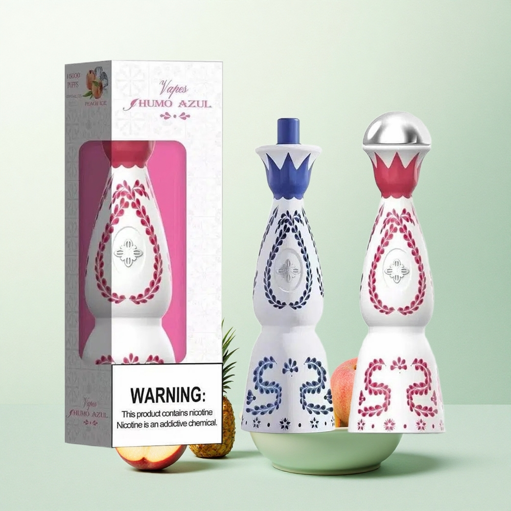 Humo Azul 15000 Puffs Persikas Mango Ananasas su 5% nikotino ir 500mAh