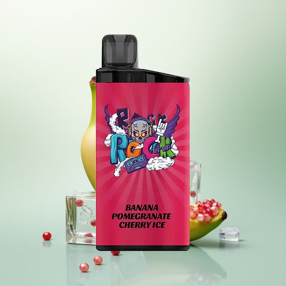 IGET Bar 3500 Puffs Bananas Granatas Vyšnia Ledas 1400 mAh