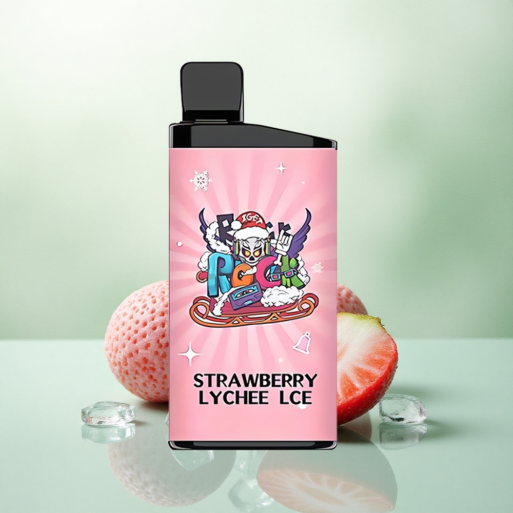 IGET Bar 3500 Puffs Braškių Ličių Ledas su 1400 mAh ir 1,2 Ohm Tinklelio Ritė