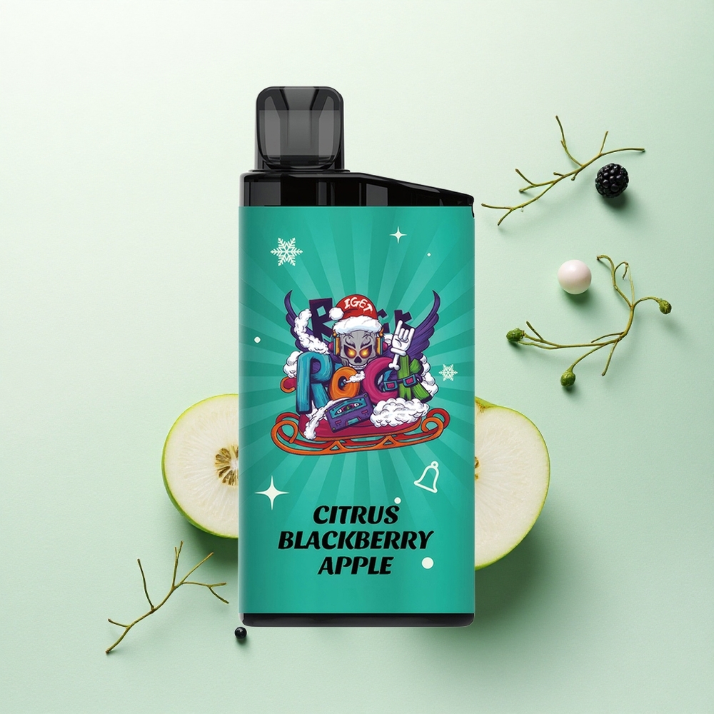 IGET Bar 3500 Puffs Citrinų Gervuogių Obuolių 1400 mAh