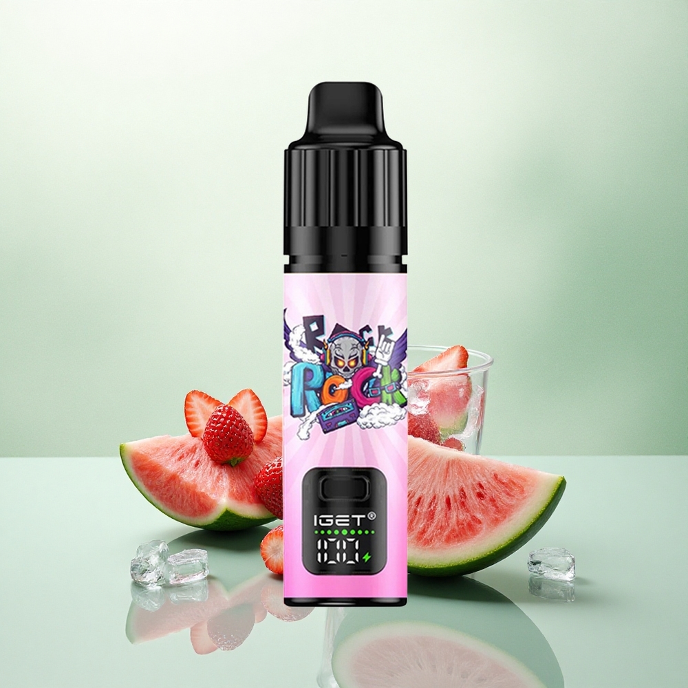 IGET BAR PLUS S3 POD 10000 Puffs Braškių Arbūzo Ledas su Nikotinu 5% ir 950 mAh