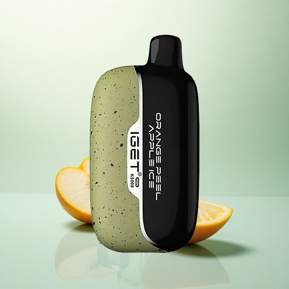 IGET Moon K5000 Puffs Apelsino žievelės obuolių ledas su 5000 užtraukimų ir 1,35 omų tinklelio ritė