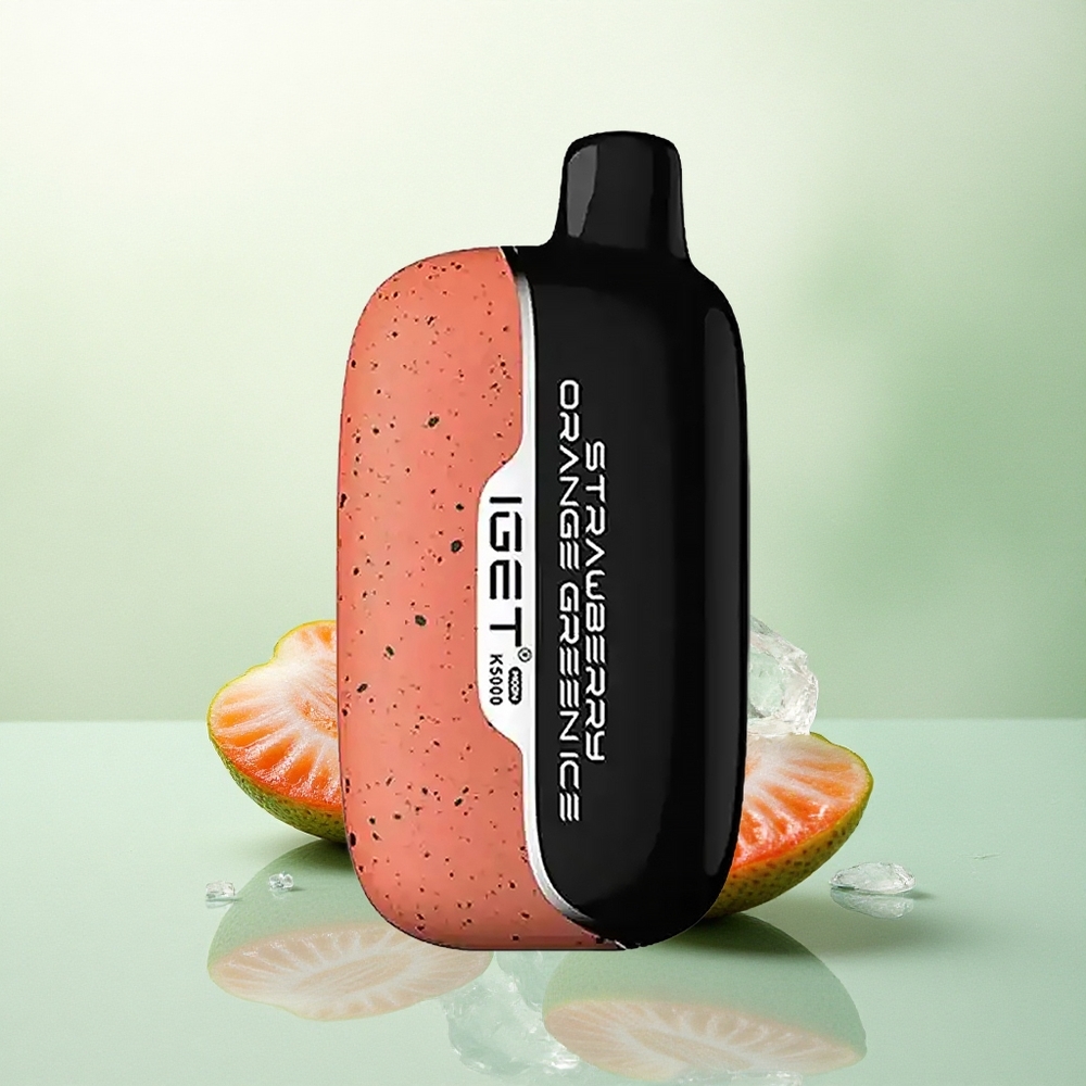 IGET Moon K5000 Puffs Braškų Apelsinų Žaliasis Ledas 81.5g PC 1.35 Ohm
