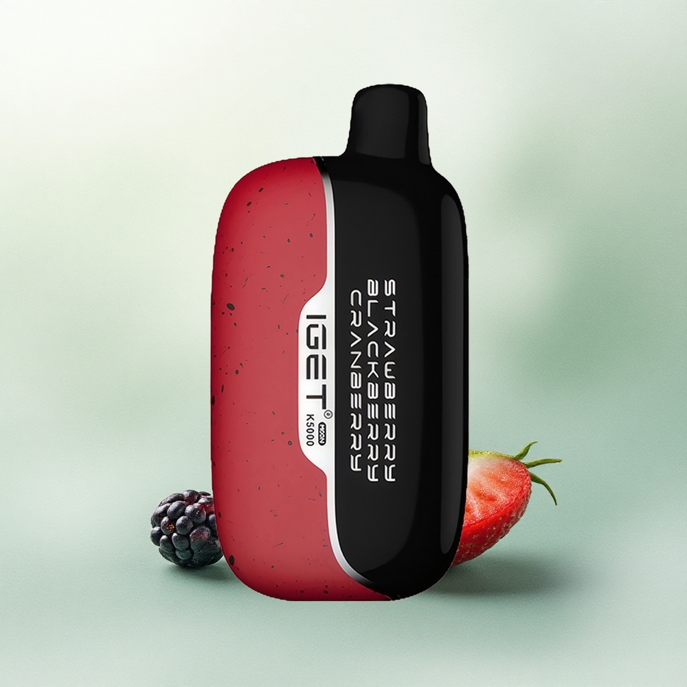 IGET Moon K5000 Puffs Braškė Gervuogė Spanguolė 81.5g PC 1.35 Ohm