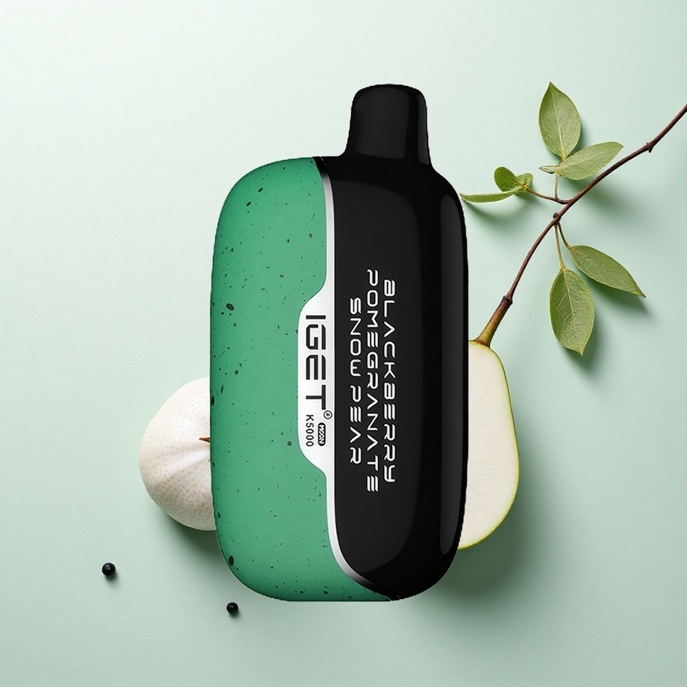 IGET Moon K5000 Puffs Juodoji Granatų Sniego Kriaušė 81,5 g PC 1,35 Ohm