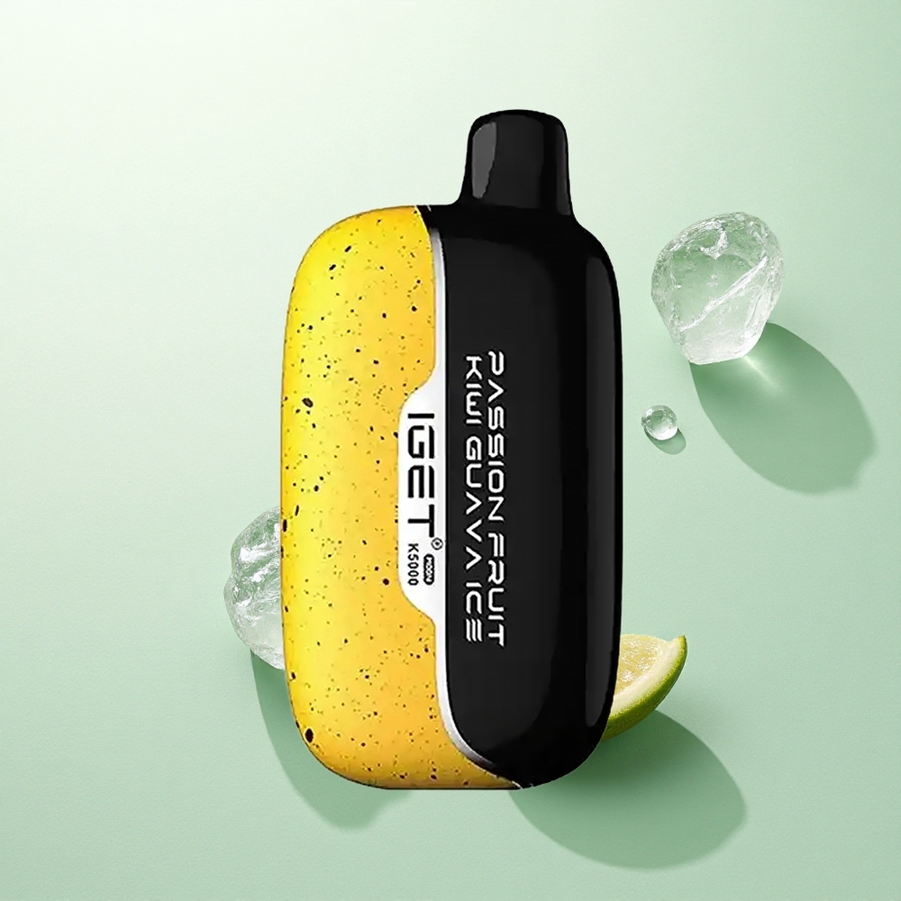 IGET Moon K5000 Puffs Marškininis Vaisius Kiwi Gvajava Ledas 5000 Puffs PC 1.35 Ohm