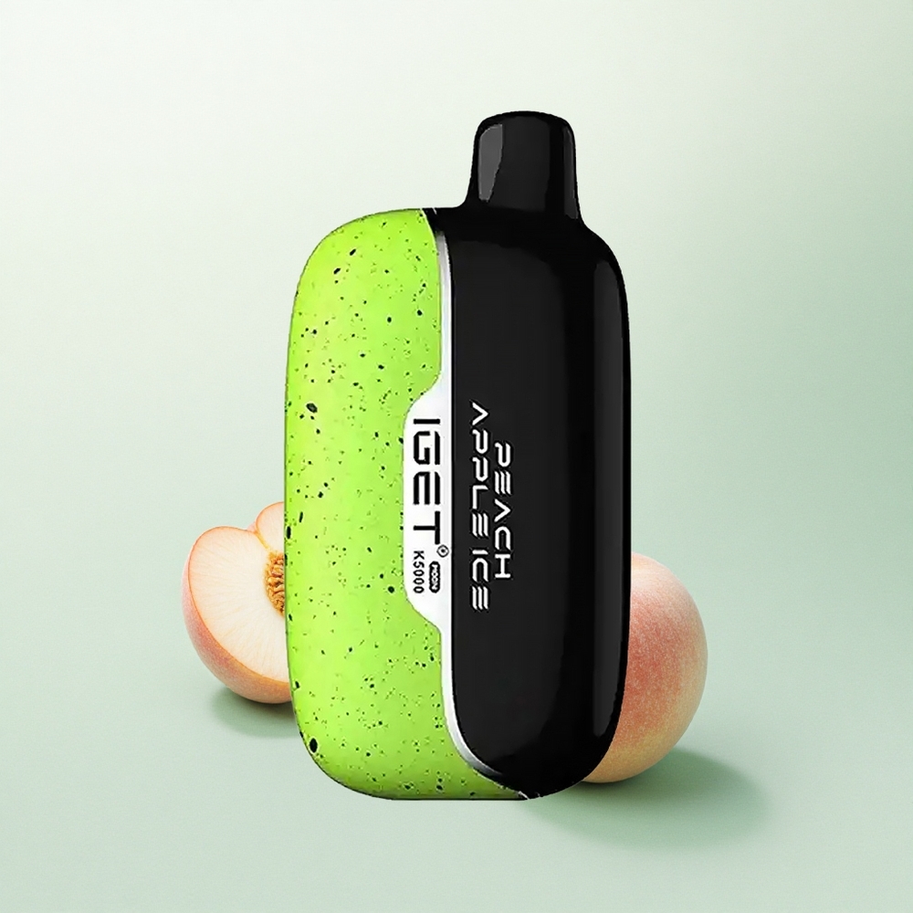 IGET Moon K5000 Puffs Persikas Obuolys 5000 Kvapų PC 1.35 Ohm