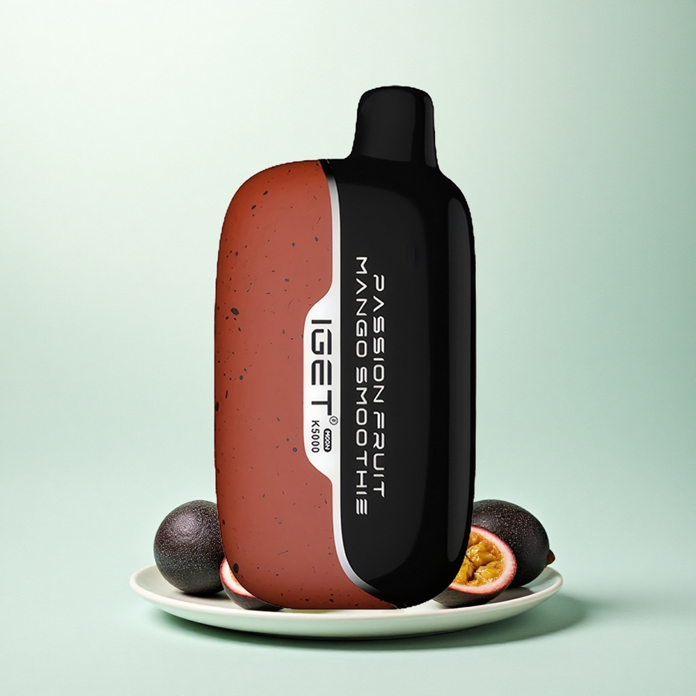 IGET Moon K5000 Puffs Smarkusis Mangų ir Pasifloro Gėrimas su 5000 Traukomis, 81,5 g Svorio ir 1,35 Omų Tinklelio Ritė