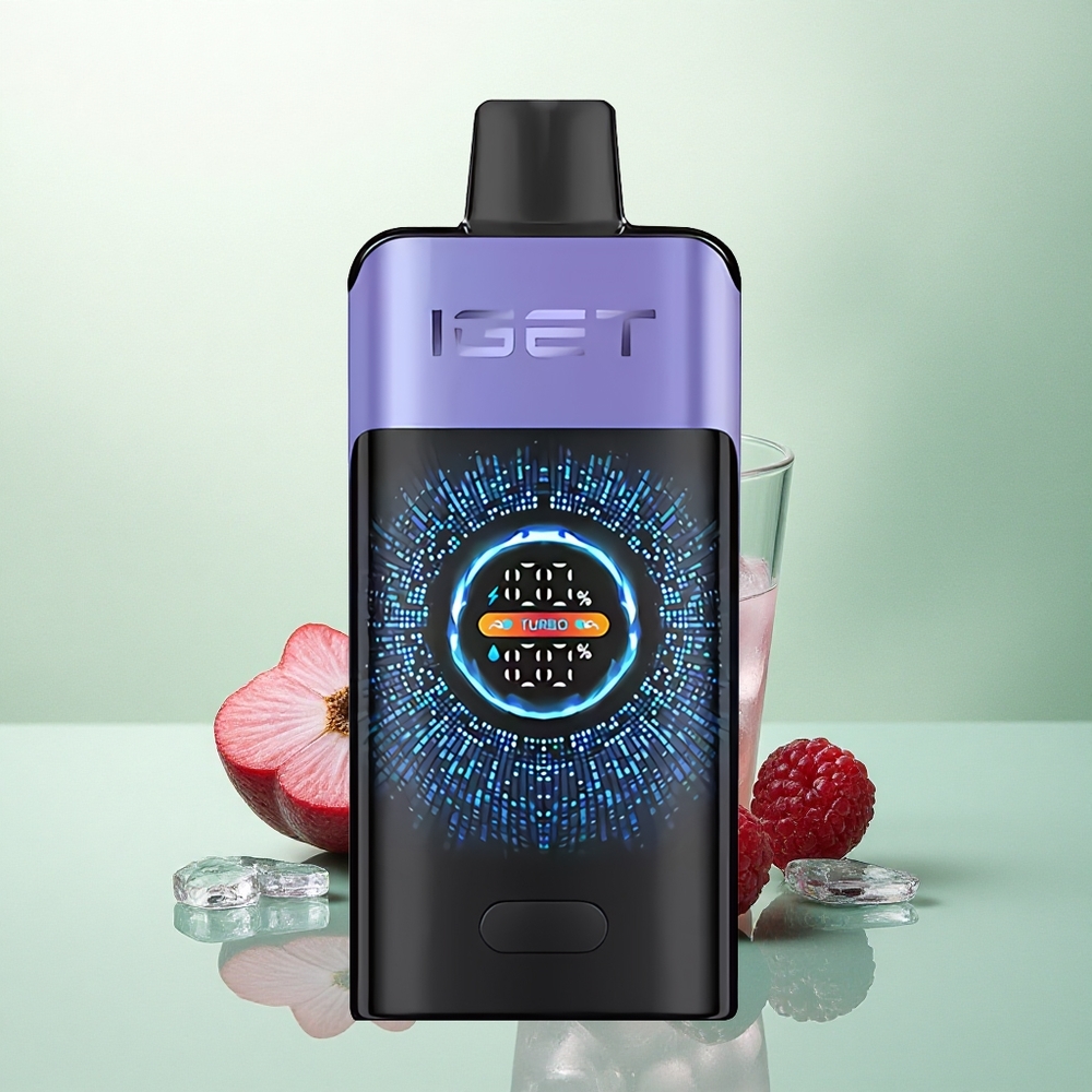 IGET ONE 12000 Puffs Avietinės Vynuogių Ledas su 2700 mAh ir 0.6 omų