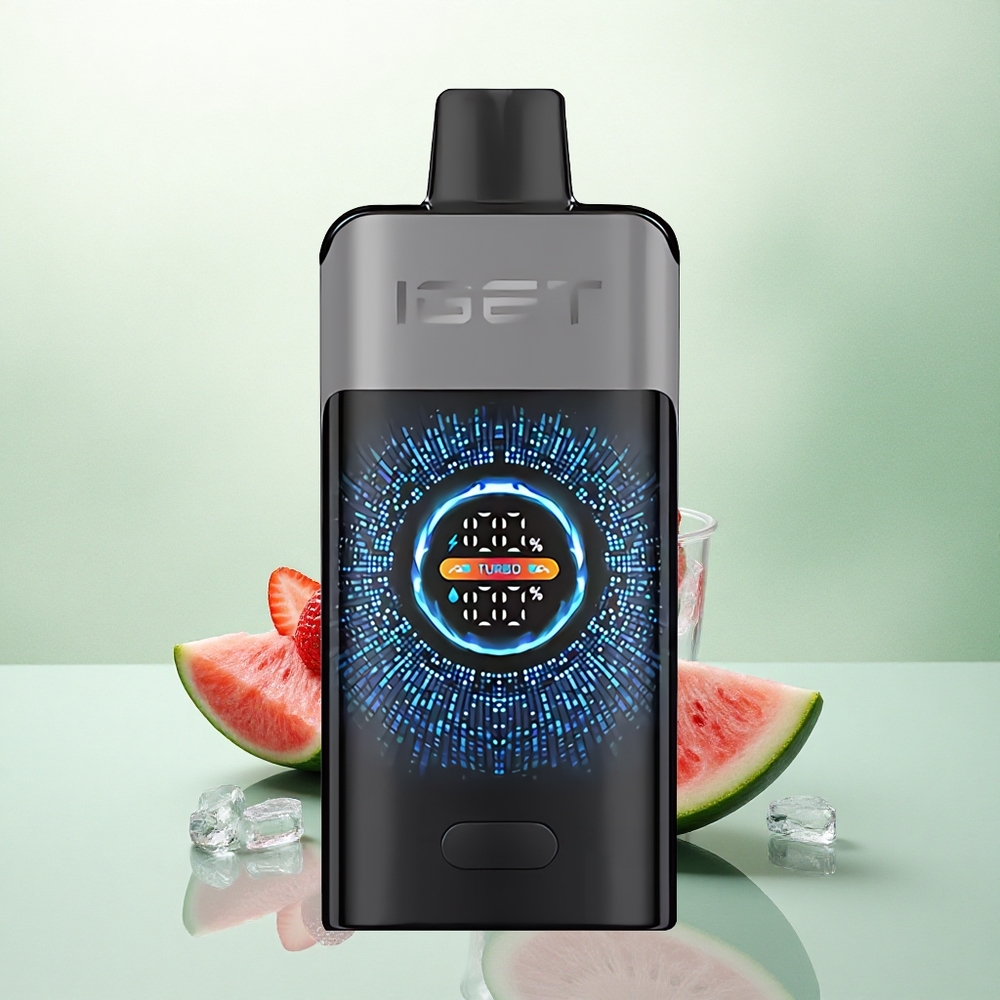 IGET ONE 12000 Puffs Braškių Arbūzo Ledas su 2700 mAh ir Dvigubu Tinkleliu