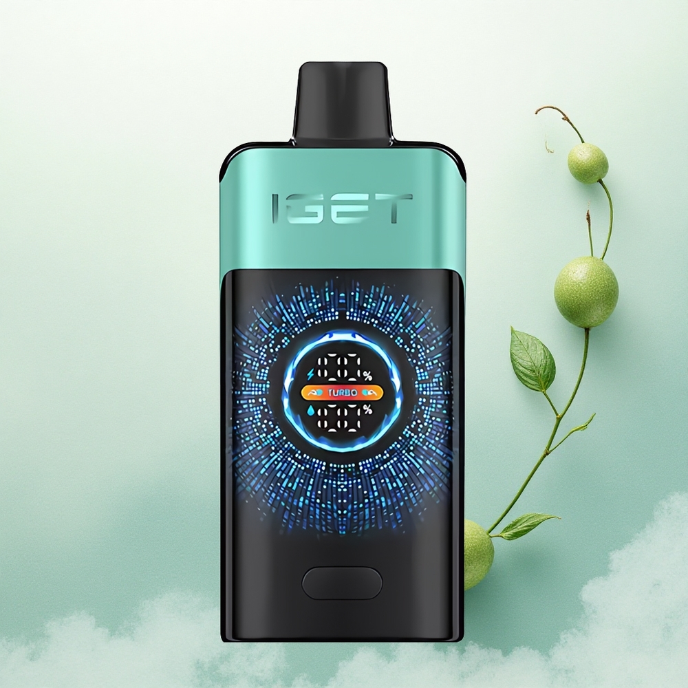 IGET ONE 12000 Puffs Kalnų Šaltinio Mėtų Ledas su 2700 mAh ir Dviguba Gardelė